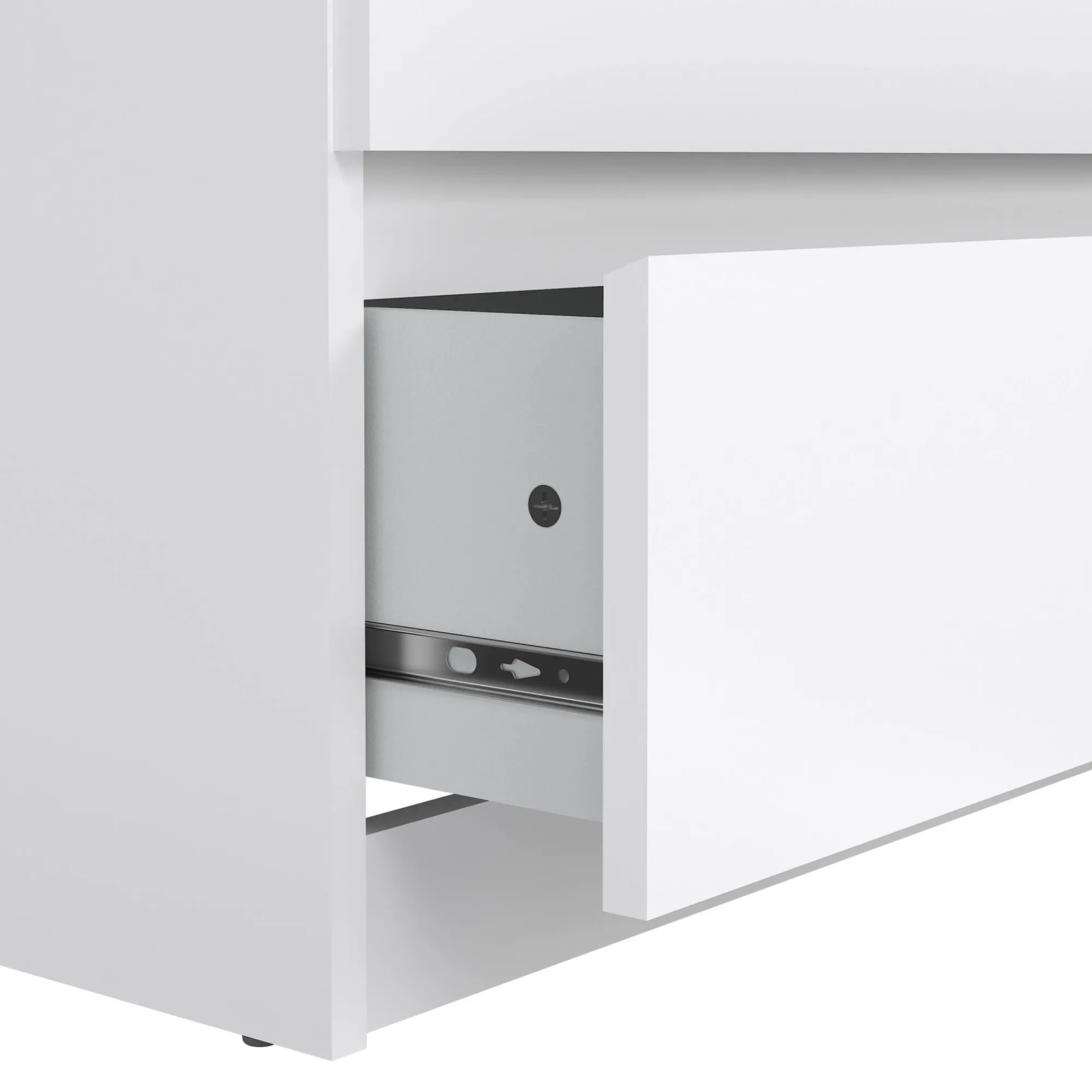 Credenza Abacadabra, 154x50 h70 cm, Bianco<Dmora Cheap