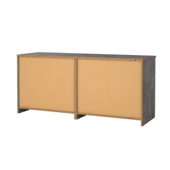 Credenza Abacadabra, 50x154 h70 cm, Cemento e Bianco<Dmora New