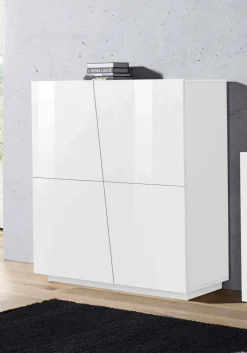 Credenza Abbabbau, cm 120x43h126,<Dmora Hot