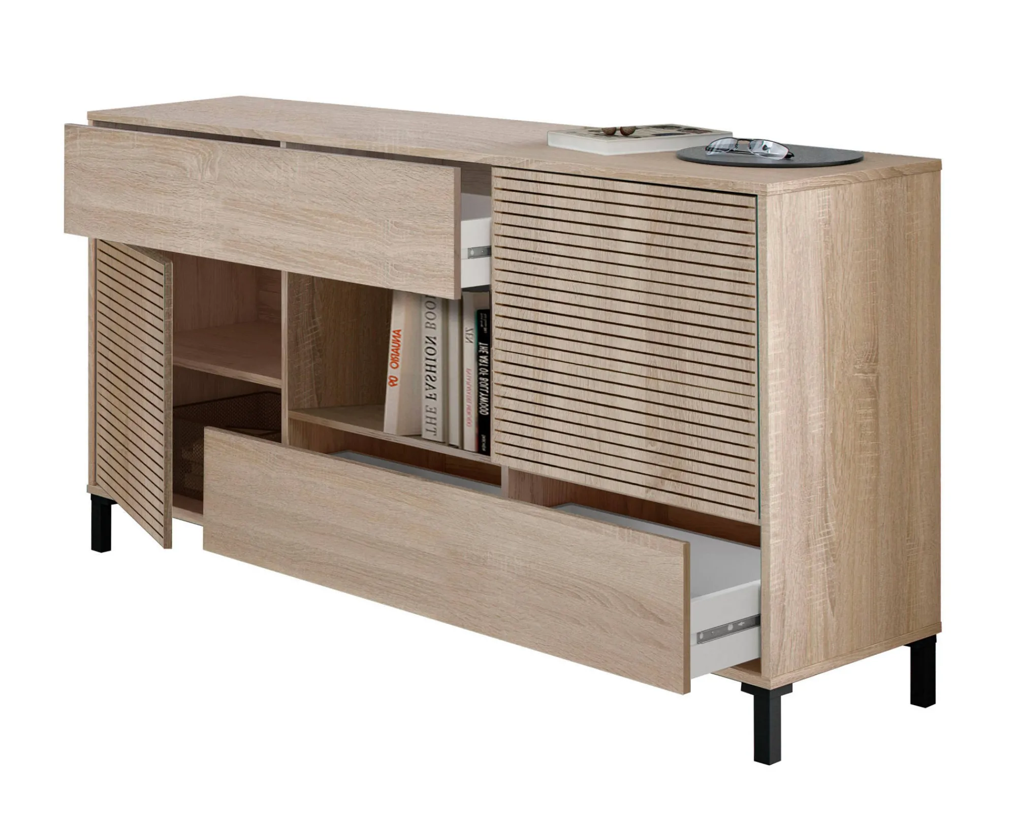 Credenza Abib, 151x41h80 cm,<Dmora Fashion