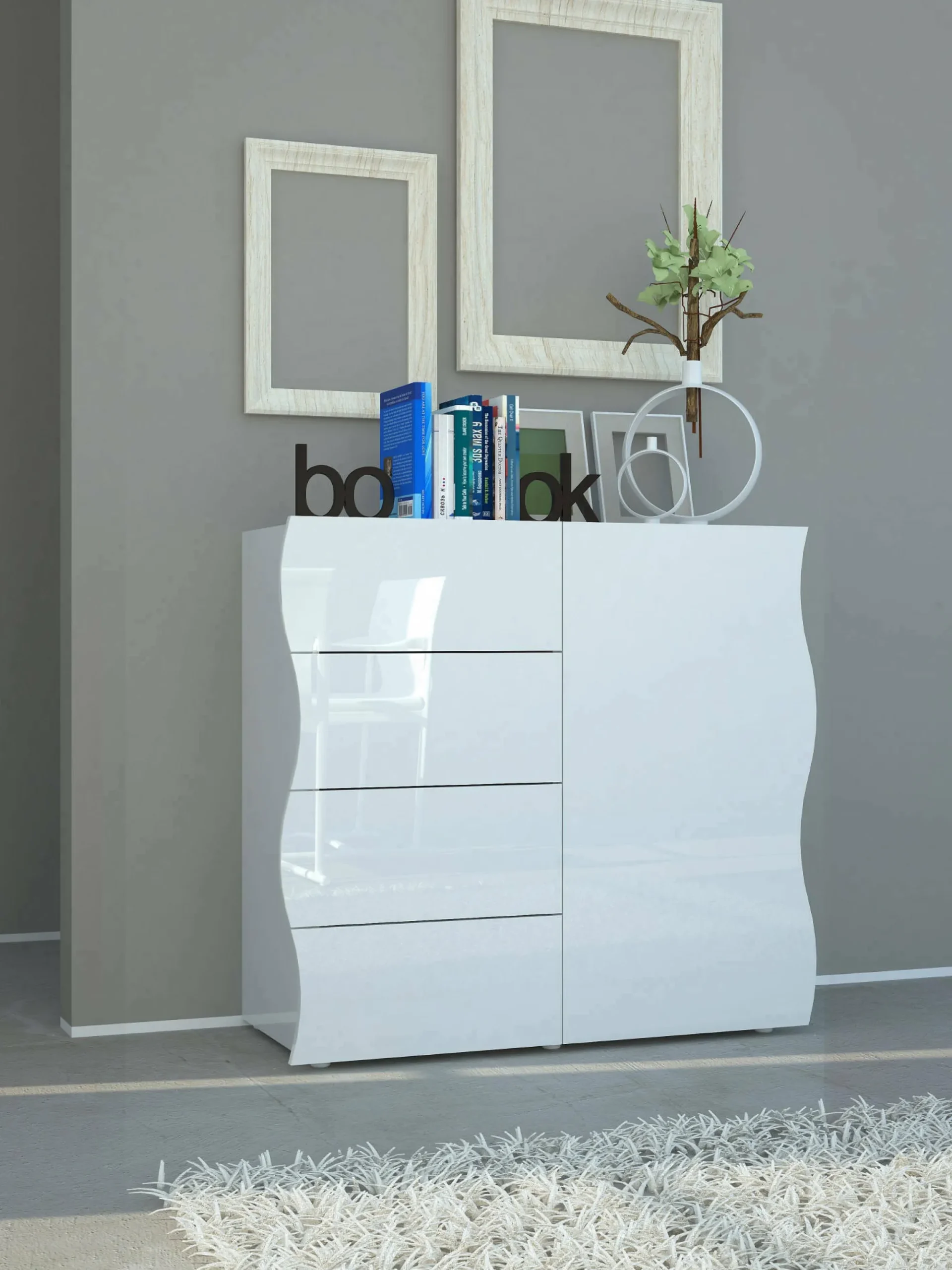 Credenza Abig, cm 90x40h81,<Dmora New
