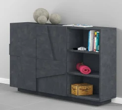 Credenza Acab, cm 121x38h86,<Dmora New