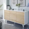 Credenza Acrolorum, 154x40h75 cm, e Rovere<Dmora Cheap