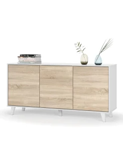 Credenza Acrolorum, 154x40h75 cm, e Rovere<Dmora Cheap