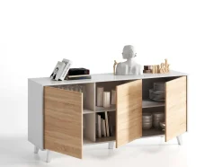 Credenza Acrolorum, 154x40h75 cm, e Rovere<Dmora Cheap