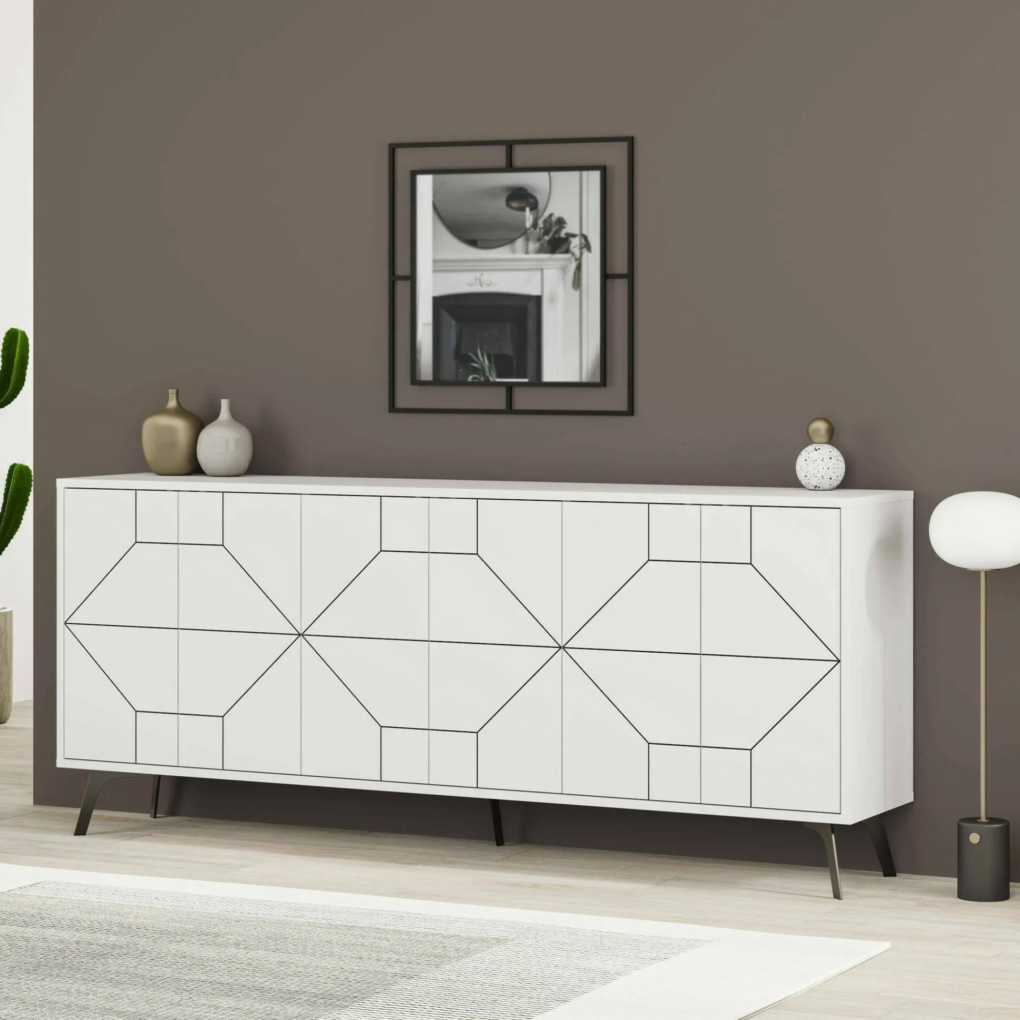 Credenza Africo, 184x35h77 cm,<Dmora Best