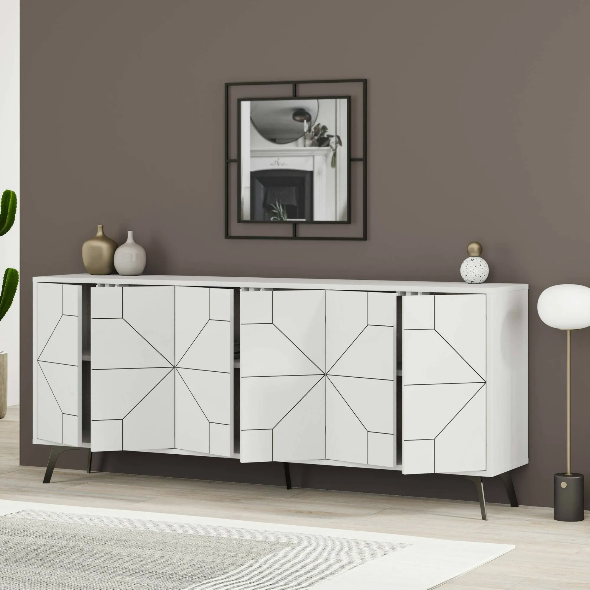 Credenza Africo, 184x35h77 cm,<Dmora Best