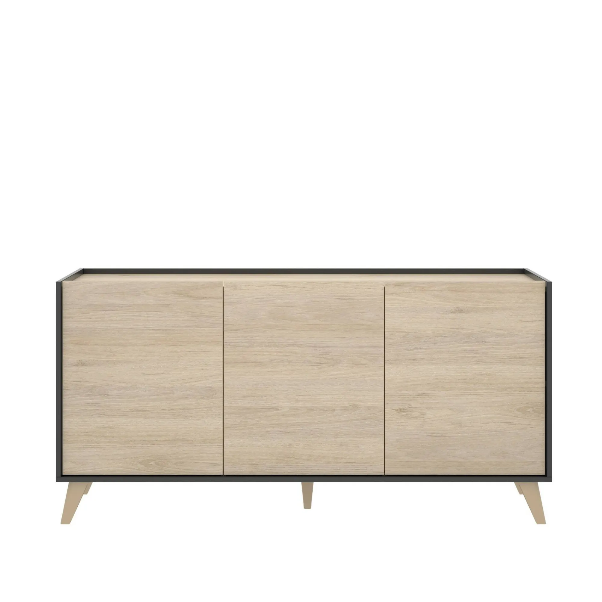 Credenza Afrodite, 155x43h75 cm, Rovere e Antracite<Dmora Sale