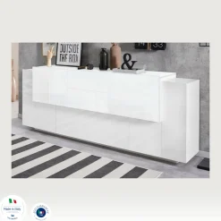 Credenza Akirum, cm 220x45h86,<Dmora Fashion