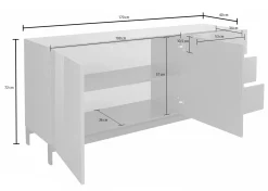 Credenza Alden, cm 170x40h47,<Dmora Best Sale