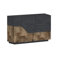 Credenza All, cm 141x43h86, Ardesia e Acero<Dmora Hot
