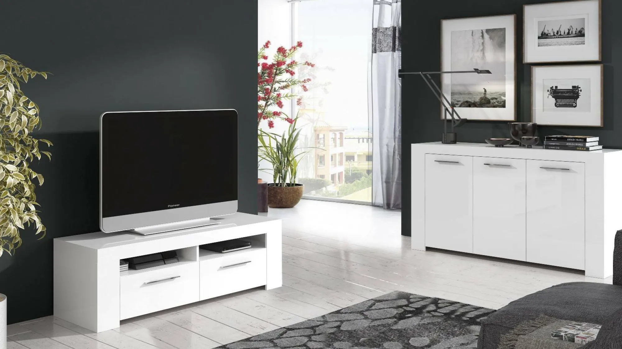 Credenza Amaculi, 144x42h80 cm,<Dmora Discount
