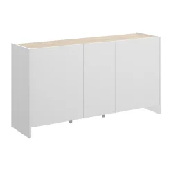 Credenza America, 138x42h76 cm, Bianco e Rovere<Dmora Cheap