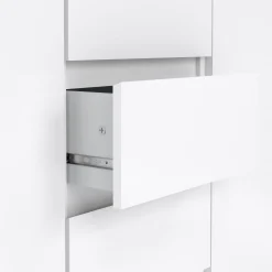 Credenza Angelika, 121x50 h91 cm, Bianco<Dmora New