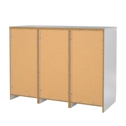 Credenza Angelika, 121x50 h91 cm, Bianco<Dmora New