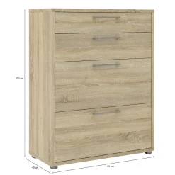 Credenza Anghiari, 89x40 h113 cm,<Dmora Sale