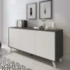 Credenza Annina, 154x40h72 cm, Antracite e Bianco<Dmora Cheap