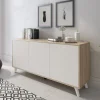 Credenza Annina, 154x40h72 cm, Rovere e Bianco<Dmora Shop