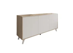 Credenza Annina, 154x40h72 cm, Rovere e Bianco<Dmora Shop