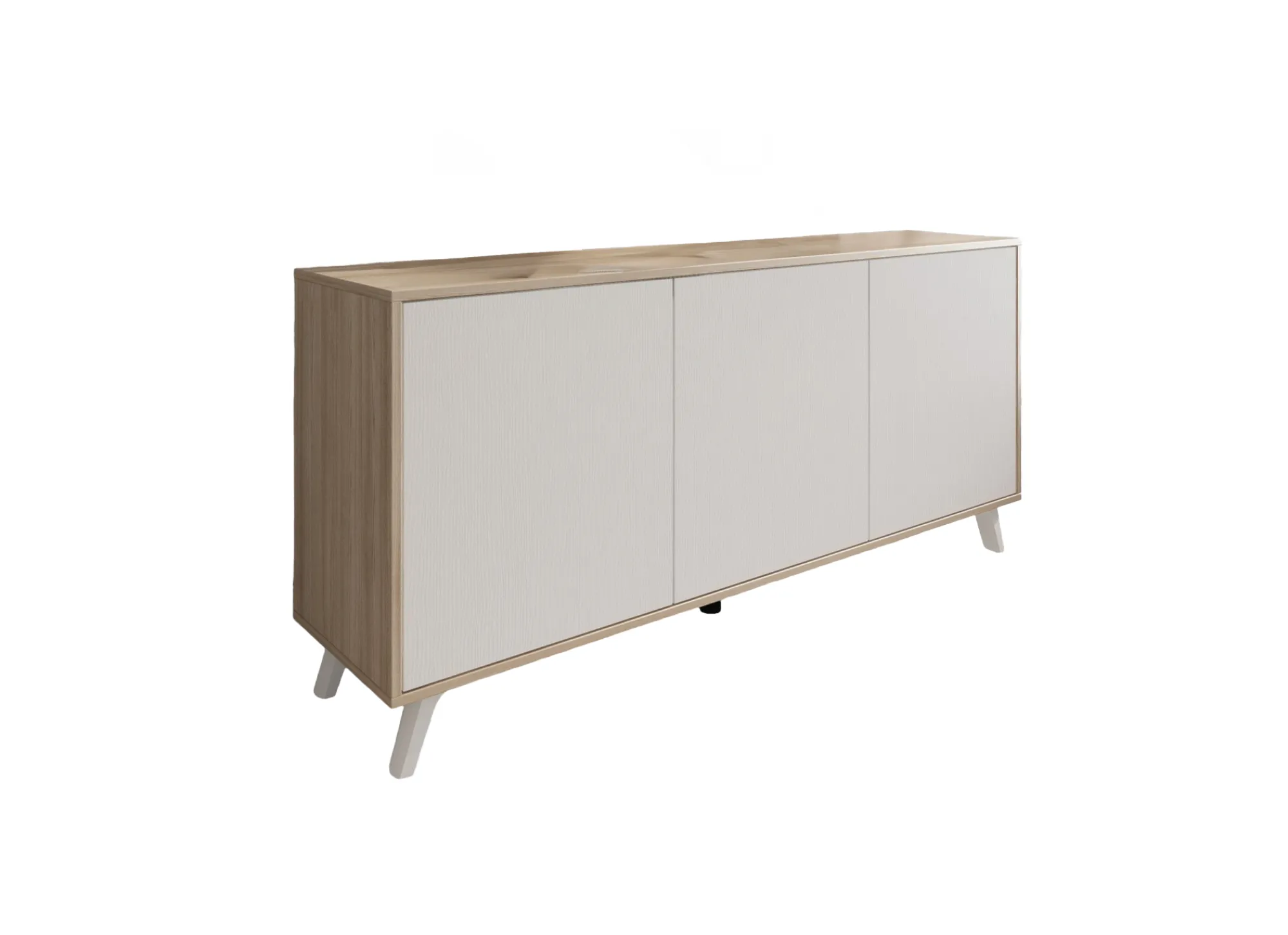 Credenza Annina, 154x40h72 cm, Rovere e Bianco<Dmora Shop