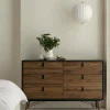 Credenza Anturio, 40x150 h95 cm, Nero e Noce<Dmora Flash Sale