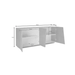 Credenza Apollo, cm 200x43h86,<Dmora Outlet