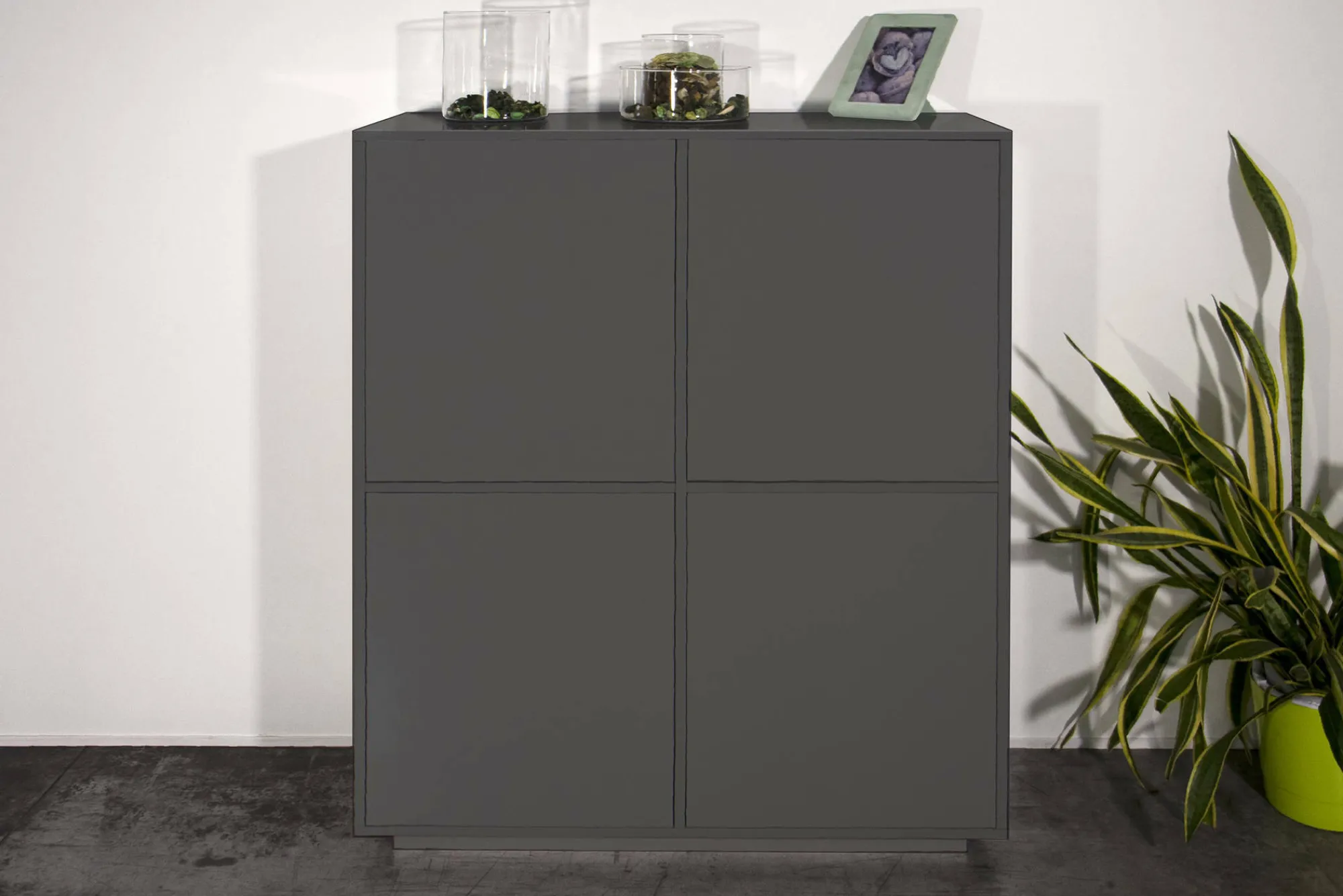Credenza Ara, cm 100x41h126,<Dmora Clearance