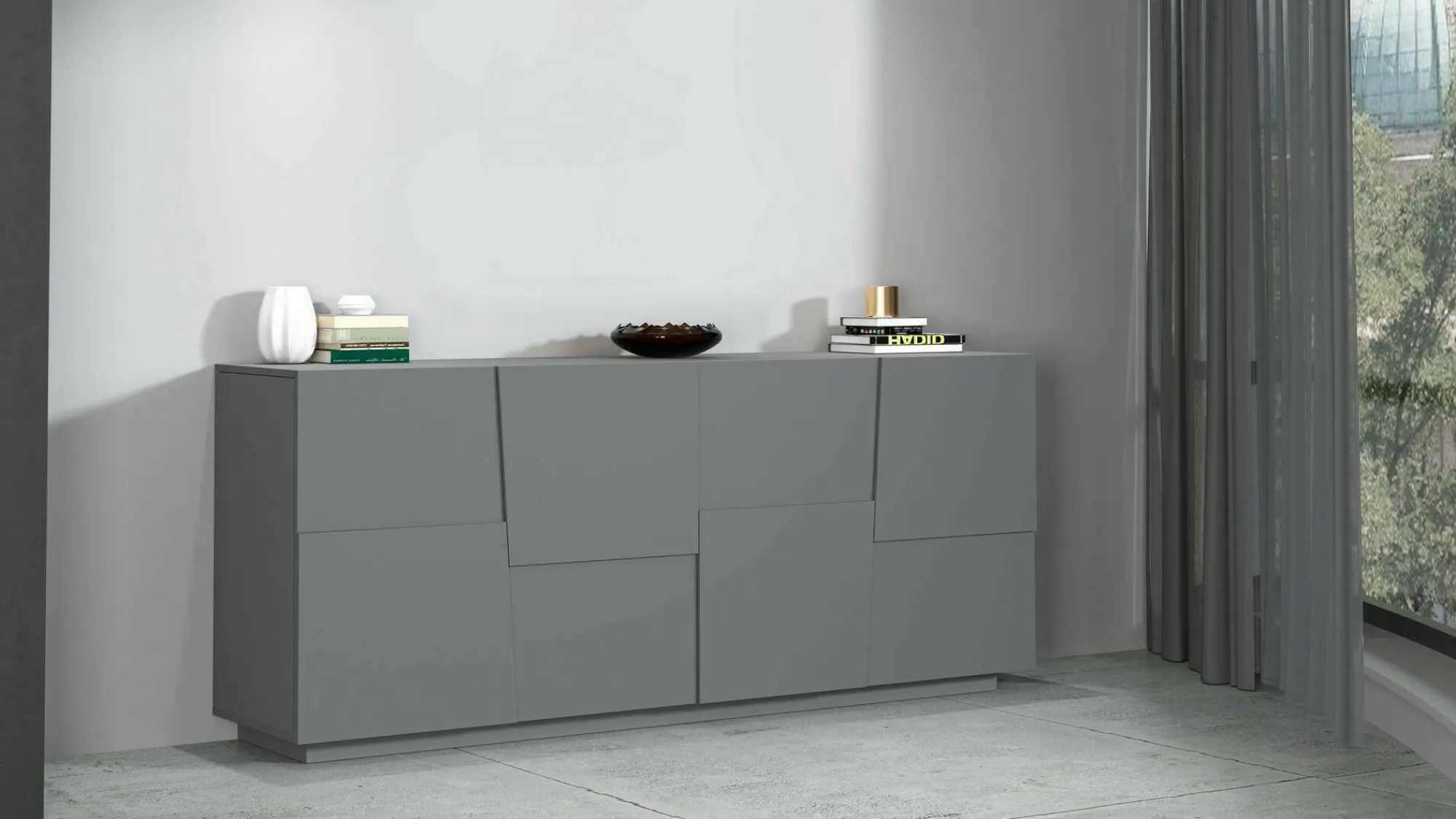 Credenza Arda, 200x44h86 cm,<Dmora Cheap