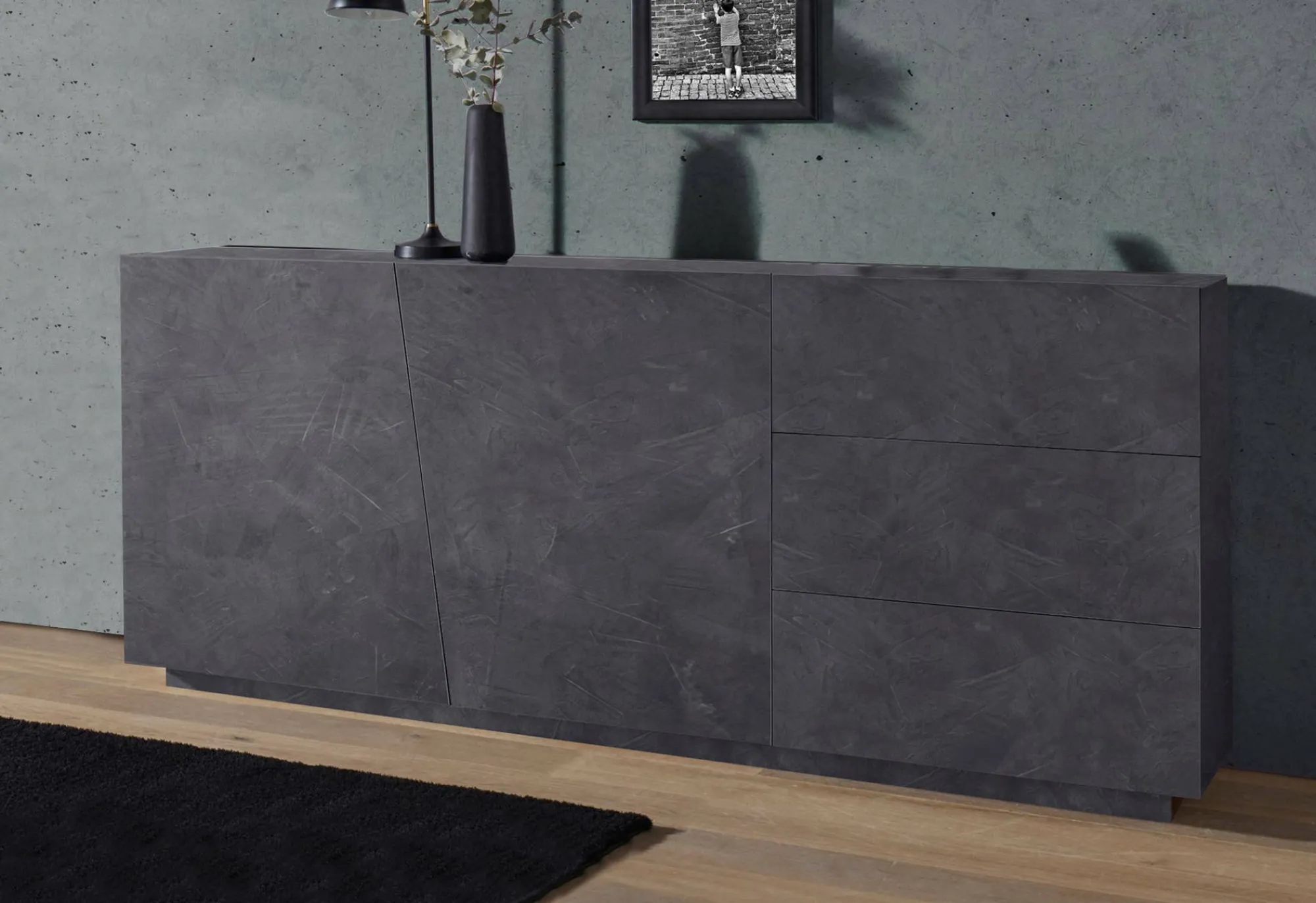 Credenza Ariet, cm 180x43h86,<Dmora Outlet