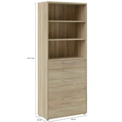 Credenza Aritzo, 89x40 h222 cm,<Dmora Fashion
