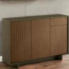 Credenza Arius, 134x35h87 cm, Marrone e Noce<Dmora Online