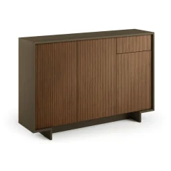 Credenza Arius, 134x35h87 cm, Marrone e Noce<Dmora Online