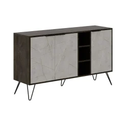 Credenza Arlene, 142x36 h83 cm, Marrone e Azzurro<Dmora Best Sale