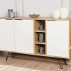 Credenza Arlene, 142x36 h83 cm, Quercia e Bianco<Dmora Store