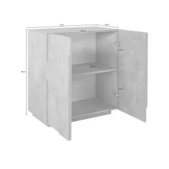 Credenza Arli, cm 81x44h86,<Dmora Online