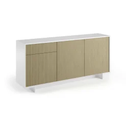 Credenza Aronne, 170x42h78 cm, Bianco e Rovere<Dmora Best Sale