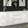 Credenza Arrachis, cm 220x41h86,<Dmora Online
