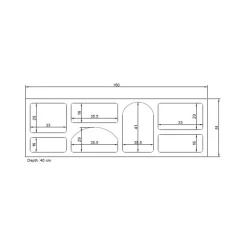 Credenza Arsenio, , 160x38h51 cm<Dmora Sale