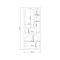 Credenza Arsenio, , 60x32h150 cm<Dmora Flash Sale