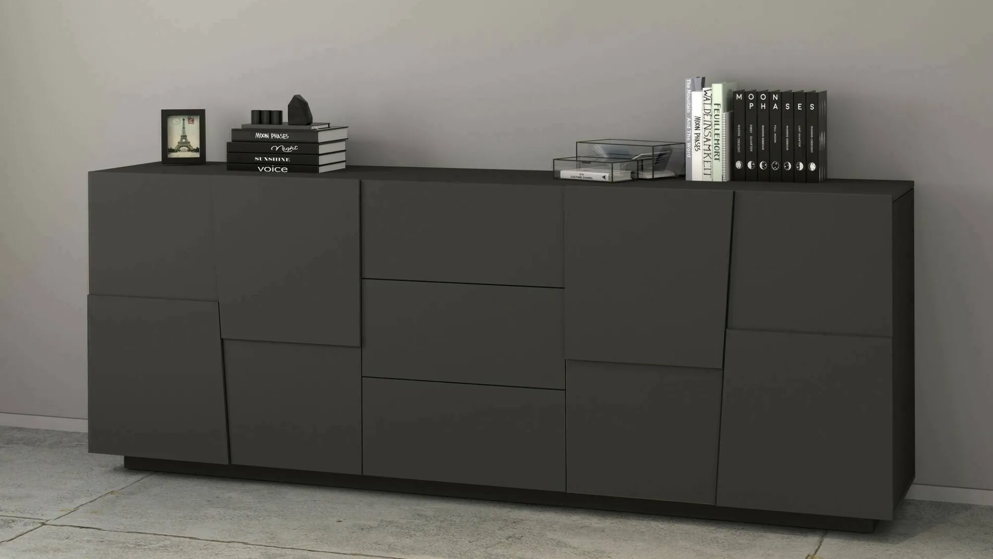Credenza Astel, 220x44h86 cm,<Dmora Hot
