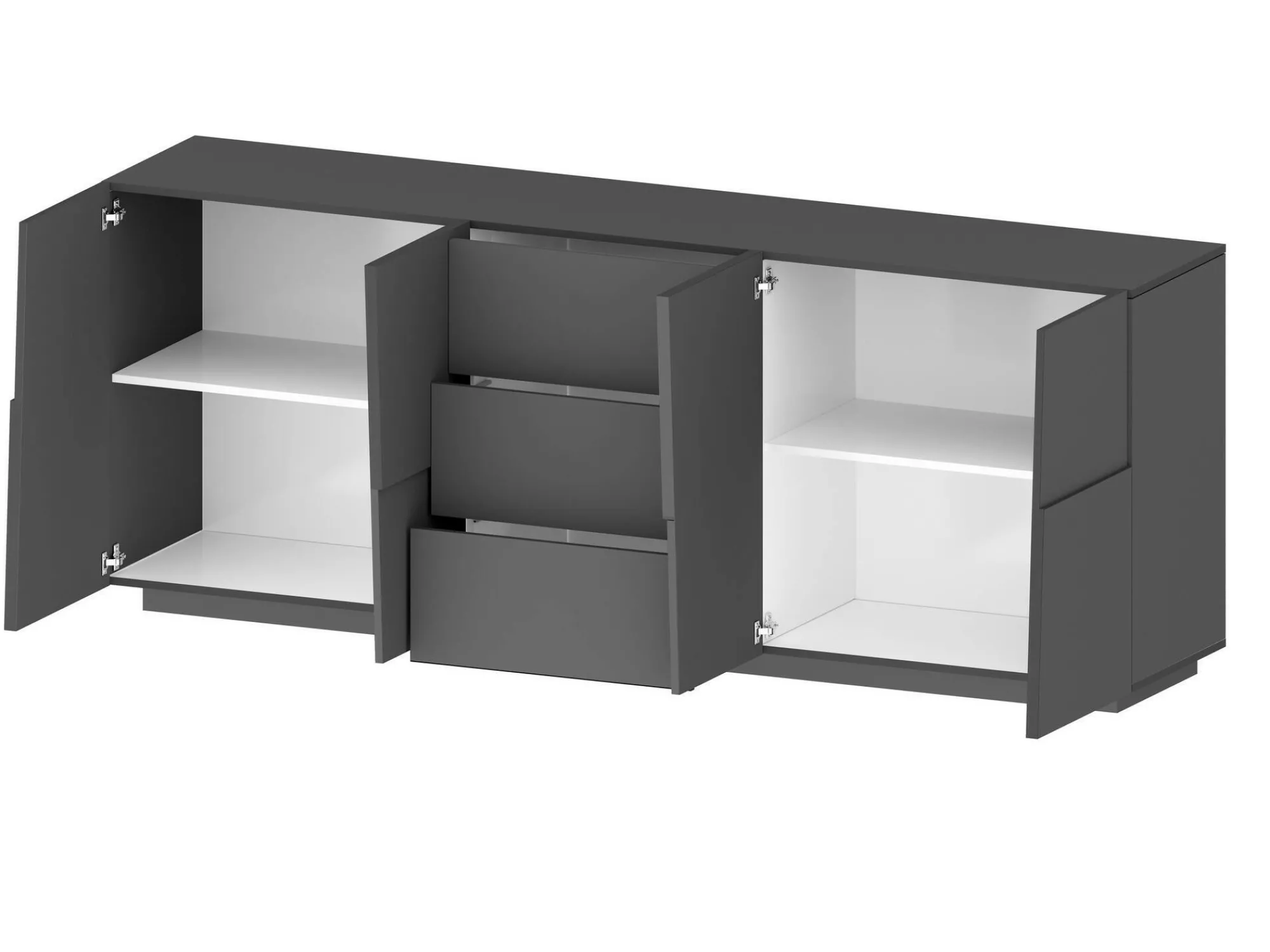 Credenza Astel, 220x44h86 cm,<Dmora Hot
