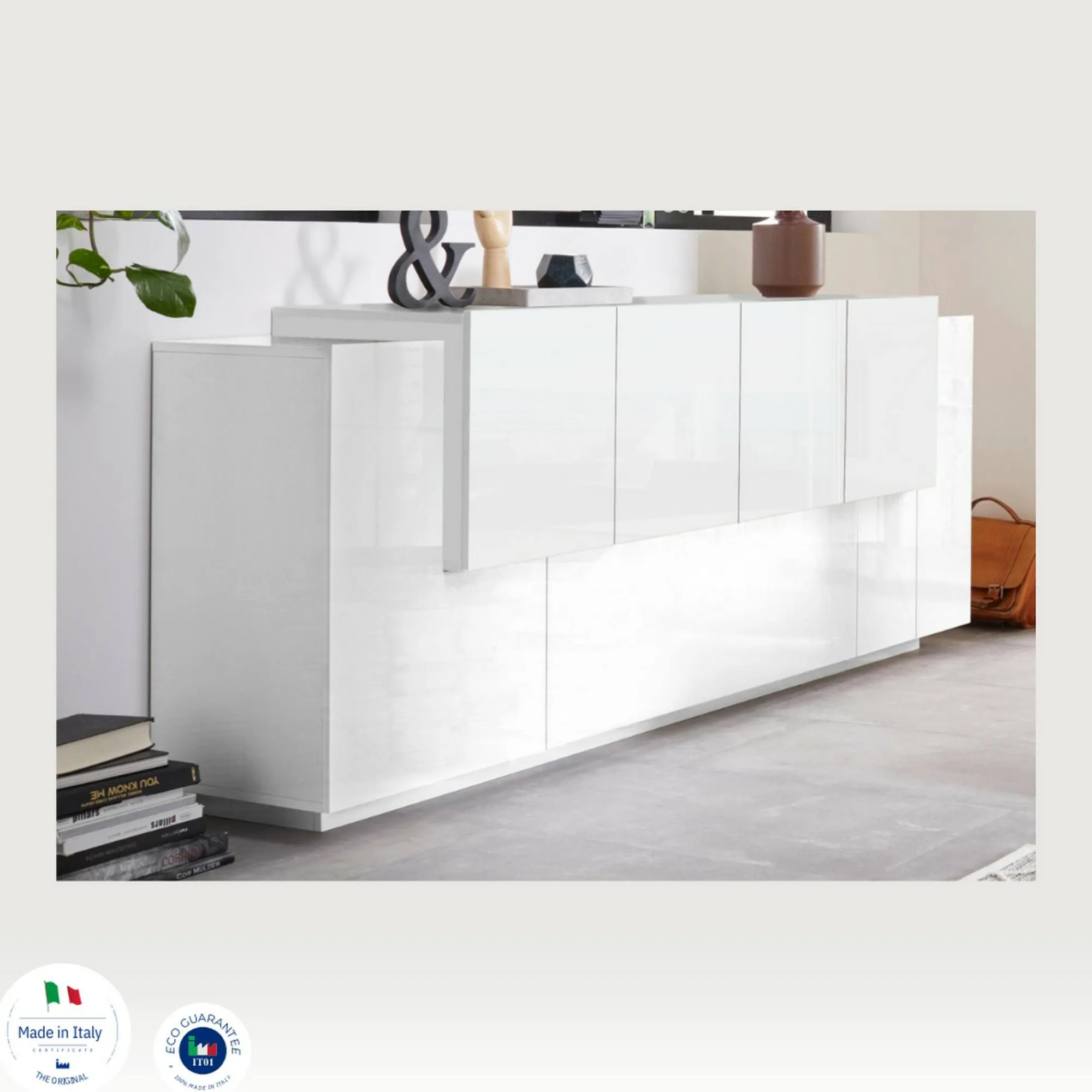 Credenza Astice, cm 200x45h86,<Dmora Online