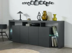 Credenza Atak, 220x40h80 cm,<Dmora Clearance