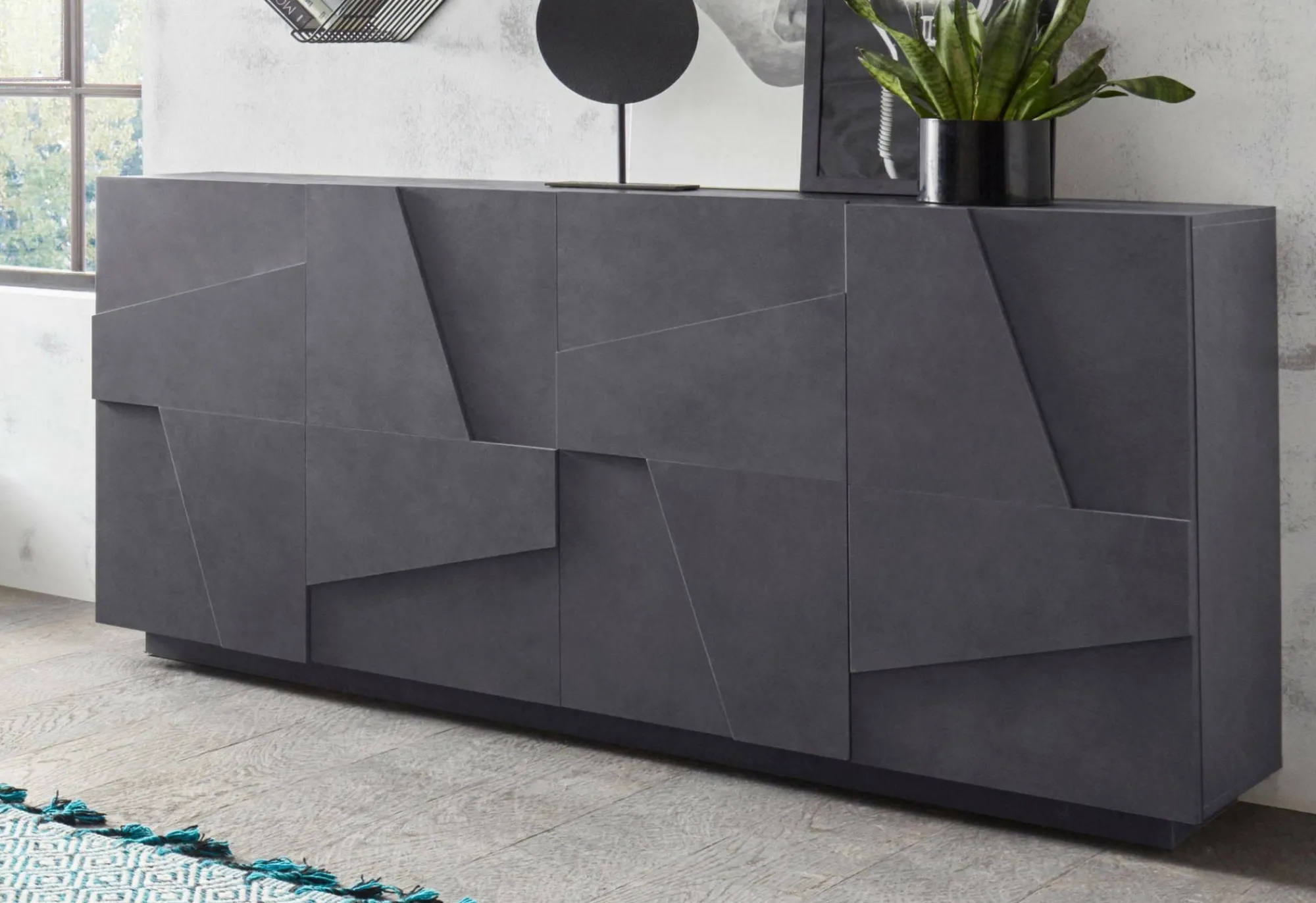 Credenza Augusto, cm 162x44h86,<Dmora Cheap