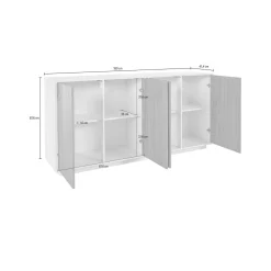 Credenza Aulina, cm 180x41h86,<Dmora New
