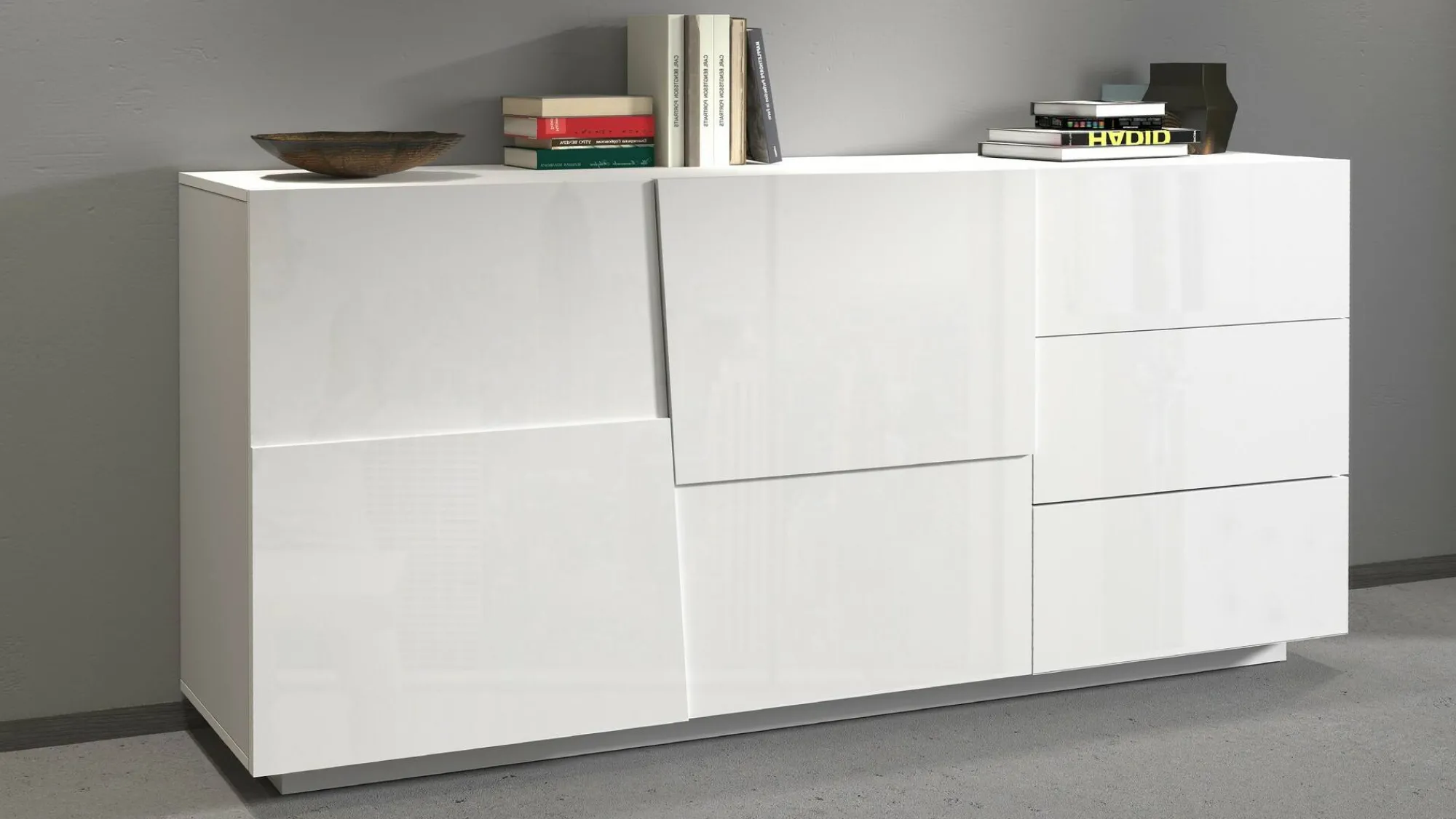 Credenza Avelignese, 180x44h86 cm, lucido<Dmora Store