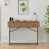 Credenza Avetrana, 120x36h90 cm, Noce e Nero<Dmora Store