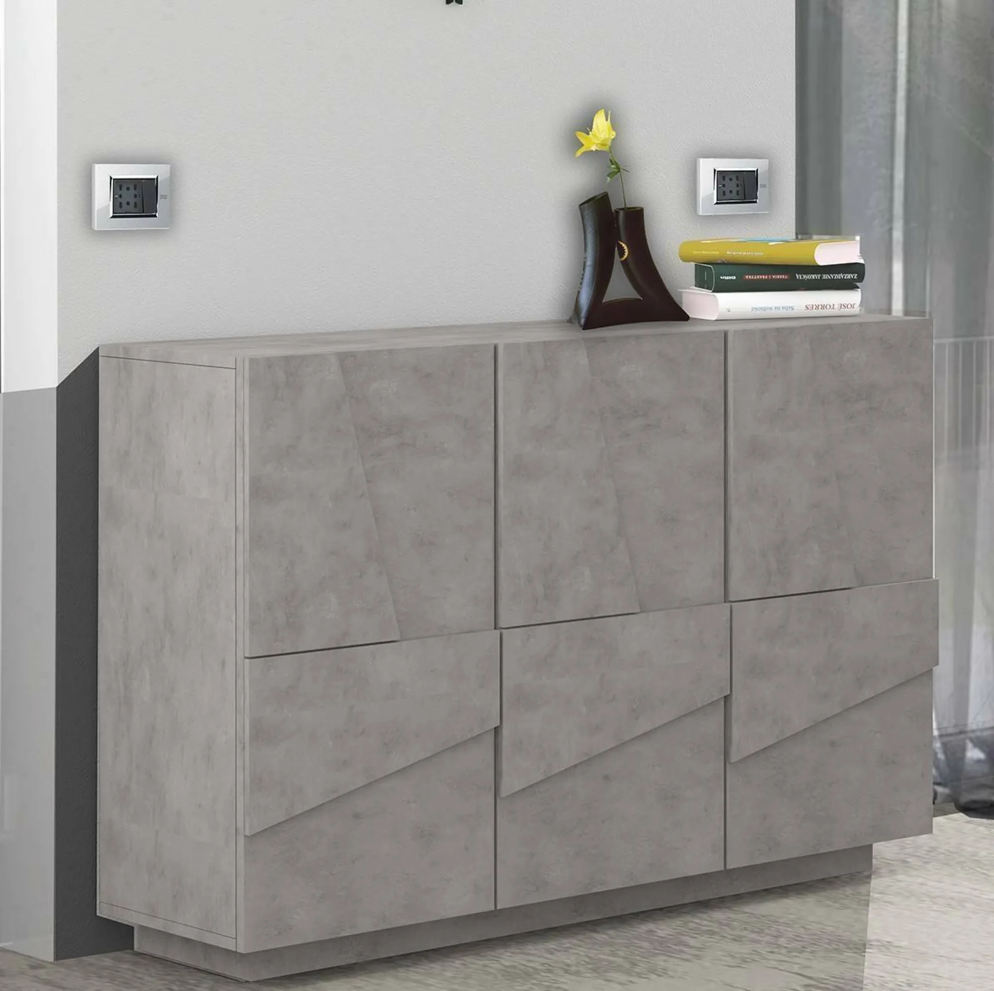 Credenza Axl, cm 121x38h86,<Dmora Fashion