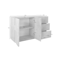 Credenza Aydee, cm 143x44h86,<Dmora Store