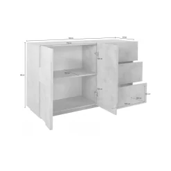 Credenza Aydee, cm 143x44h86,<Dmora Hot